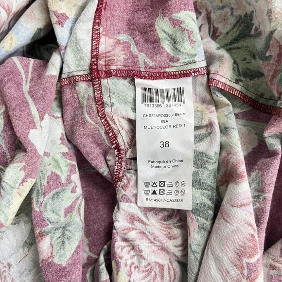 $498 NWOT SEE BY CHLOÉ Floral Print Cotton Multicolor Dress Size 38 - Picture 12 of 13